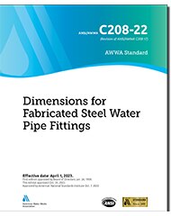 AWWA C208-22 Dimensions for Fabricated Steel Water Pipe Fittings image