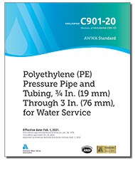 AWWA C901-20 Polyethylene (PE) Pressure Pipe and Tubing, 3/4 In. (19 mm) Through 3 In. (76 mm), for Water Service image