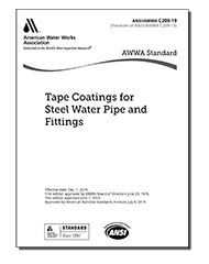 AWWA C209-19 Tape Coatings for Steel Water Pipe and Fittings image