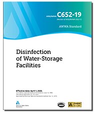 AWWA C652-19 Disinfection of Water Storage Facilities image
