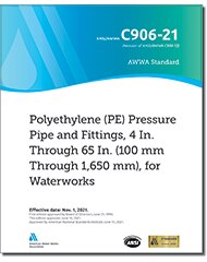 AWWA C906-21 Polyethylene (PE) Pressure Pipe and Fittings, 4 In. Through 65 In. (100 mm Through 1,650 mm), for Waterworks image