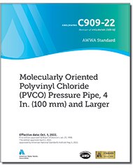 AWWA C909-22 Molecularly Oriented Polyvinyl Chloride (PVCO) Pressure Pipe, 4 In. (100 mm) and Larger image