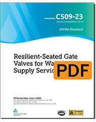 AWWA C509-23 Resilient-Seated Gate Valves for Water Supply Service (PDF) image