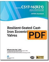 AWWA C517-16(R21) Resilient-Seated Cast-Iron Eccentric Plug Valves (PDF) image