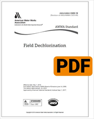 AWWA C655-18 Field Dechlorination (PDF) image