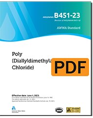 AWWA B451-23 Standard for Poly (Diallyldimethylammonium Chloride) (PDF) image