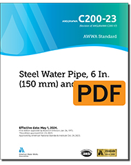 AWWA C200-23 Steel Water Pipe, 6 In. (150 mm) and Larger (PDF) image