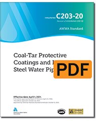AWWA C203-20 Coal-Tar Protective Coatings and Linings for Steel Water Pipe (PDF) image