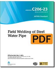 AWWA C206-23 Field Welding of Steel Water Pipe (PDF) image