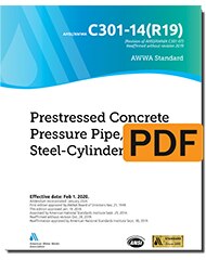 AWWA C301-14(R19) Prestressed Concrete Pressure Pipe, Steel-Cylinder Type (PDF) image