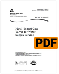 AWWA C500-19 Metal-Seated Gate Valves for Water Supply Service (PDF) image
