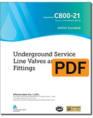 AWWA C800-21 Underground Service Line Valves and Fittings (PDF) image