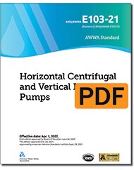 AWWA E103-21 Horizontal Centrifugal and Vertical Line Shaft Pumps (PDF) image