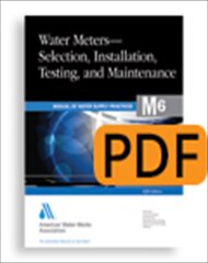 M6 Water Meters - Selection, Installation, Testing, and Maintenance, Fifth Edition (PDF) image