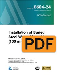 AWWA C604-24 Installation of Buried Steel Water Pipe—4 In. (100 mm) and Larger (PDF) image