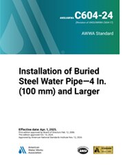 AWWA C604-24 Installation of Buried Steel Water Pipe—4 In. (100 mm) and Larger image