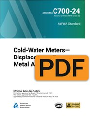 AWWA C700-24 Cold-Water Meters—Displacement Type, Metal Alloy Main Case (PDF) image