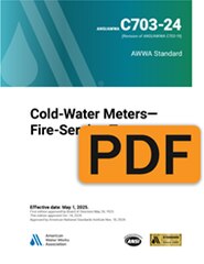 AWWA C703-24 Cold-Water Meters—Fire-Service Type (PDF) image