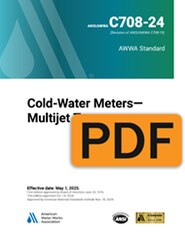 AWWA C708-24 Cold-Water Meters—Multijet Type (PDF) image