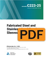 AWWA C223-25 Fabricated Steel and Stainless-Steel Tapping Sleeves (PDF) image